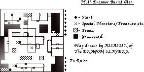 Map of Myth Drannor Burial Glen -Curse of the Azure Bonds