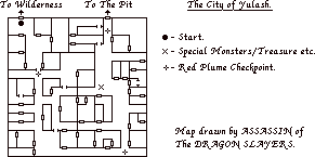 Map of the Yulash Ruins -Curse of the Azure Bonds