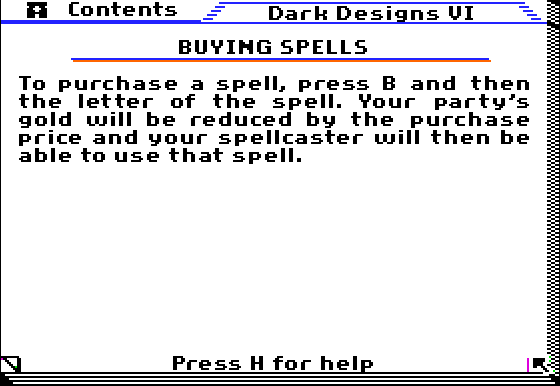 Dark Designs VI: Restoration -Buying Spells4