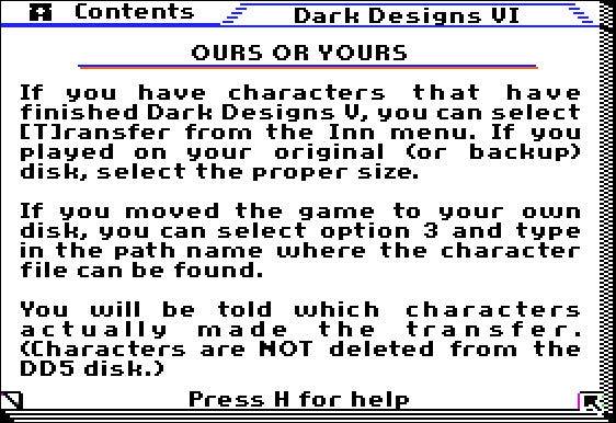 Dark Designs VI: Restoration -Characters2